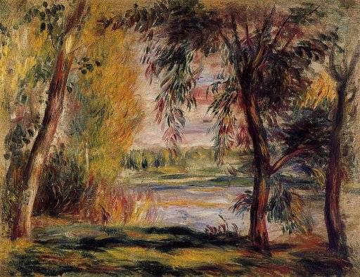Pierre-Auguste Renoir - Trees by the Water