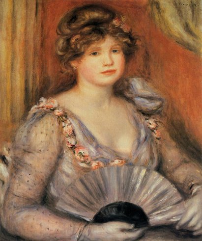 Pierre-Auguste Renoir - Woman with a Fan 02