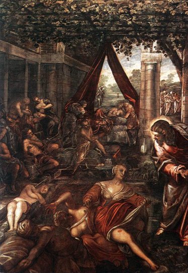 Tintoretto Jacopo Robusti - La Probatica Piscina