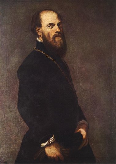 Tintoretto Jacopo Robusti - Man With A Golden Lace