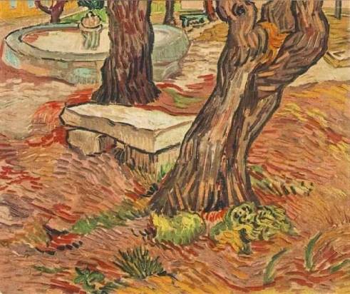 Vincent van Gogh - The Stone Bench in the Garden of Saint-Paul Hospital