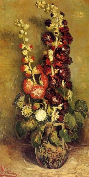 Vincent van Gogh - Vase with Hollyhocks