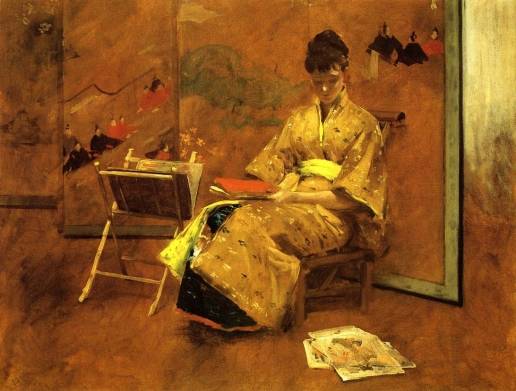 William Merritt Chase - The Kimono