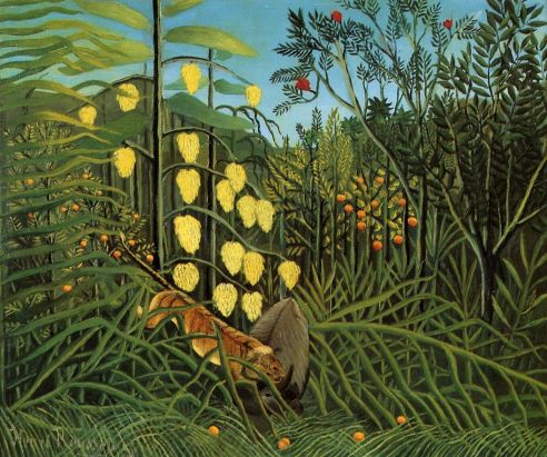 Henri Rousseau - Combat of a Tiger and a Buffalo 1