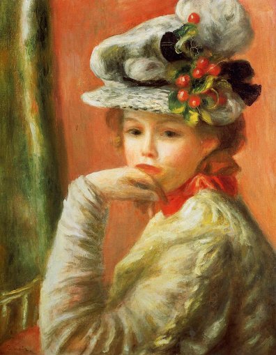 Pierre-Auguste Renoir - Young Girl in a Straw Hat 03