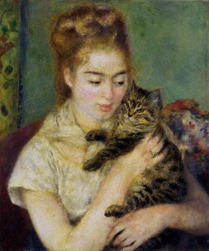 Pierre-Auguste Renoir - Woman with a Cat