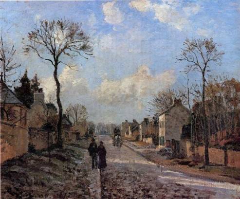 Camille Pissarro - A Road in Louveciennes 2