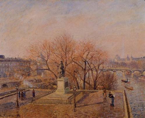 Camille Pissarro - Pont-Neuf, the Statue of Henri IV - Sunny Weather