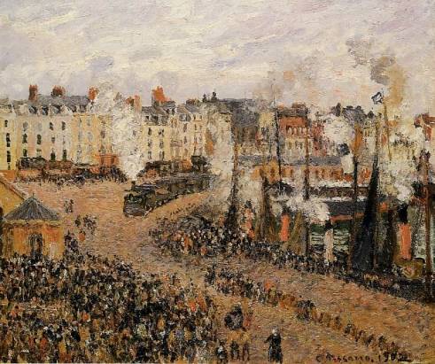 Camille Pissarro - The Fishmarket, Dieppe 2