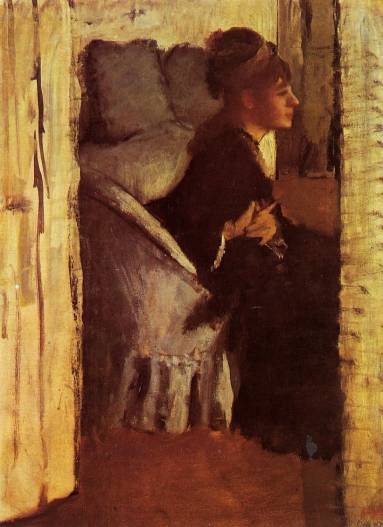 Edgar Degas - Woman Putting on Her Gloves