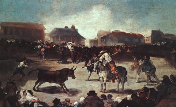 Francisco Goya - Village Bullfight