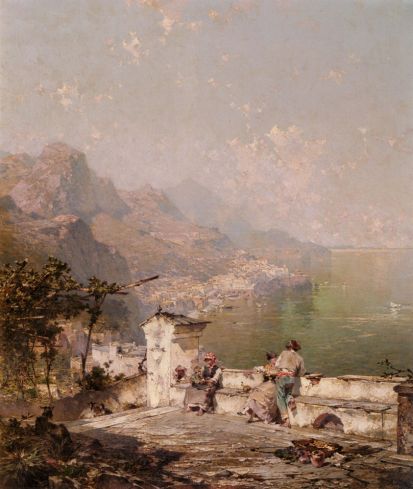 Franz Richard Unterberger - Amalfi, The Gulf Of Salerno