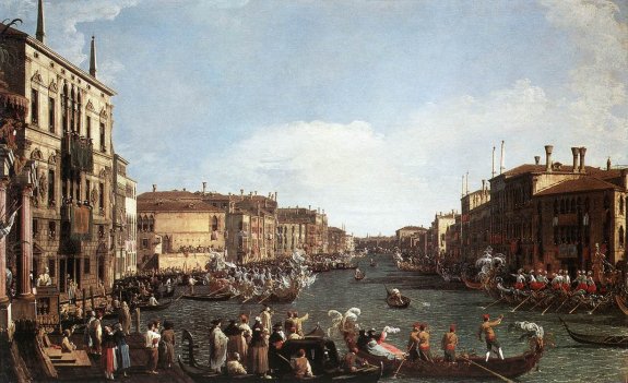 Giovanni Antonio Canal Canaletto - Regatta On The Grand Canal