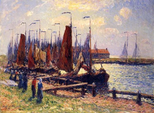 Henri Moret - The Port of Volendam