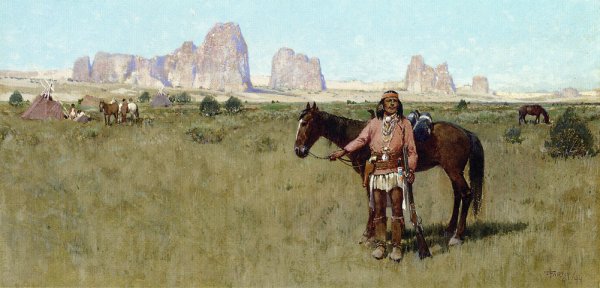 Henry F. Farney - Warrior And Teepees