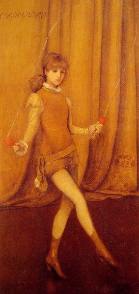 James Abbott Whistler - The Gold Girl Connie Gilchrist