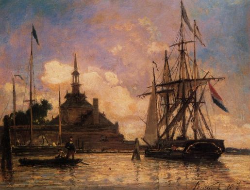 Johann-Barthold Jongkind - The Port of Rotterdam 1