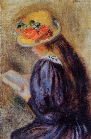 Pierre-Auguste Renoir - The Little Reader aka Little Girl in Blue