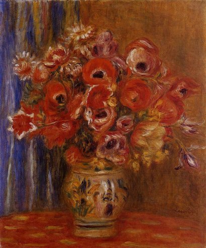Pierre-Auguste Renoir - Vase of Tulips and Anemones