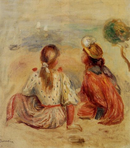 Pierre-Auguste Renoir - Young Girls on the Beach