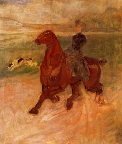Toulouse Lautrec - Horsewoman and Dog