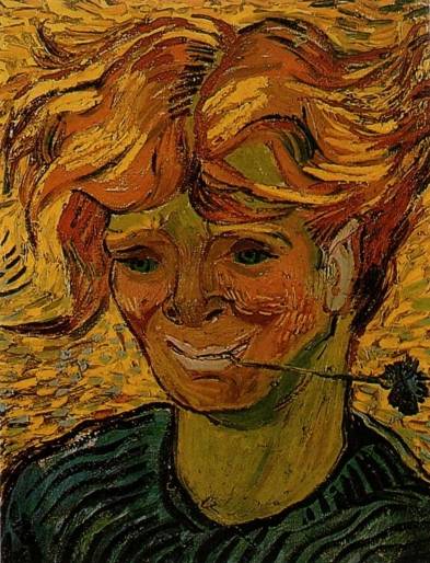 Vincent van Gogh - Young Man with a Corflower