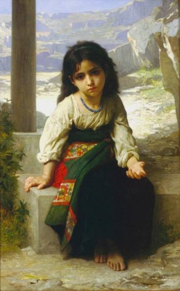 William Adolphe Bouguereau - Petite mendiante