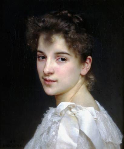 William Adolphe Bouguereau - Portrait of Gabrielle Cot