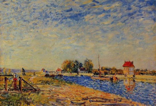 Alfred Sisley - The Loing Canal 1