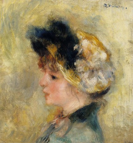 Pierre-Auguste Renoir - Head of a Young Girl 03