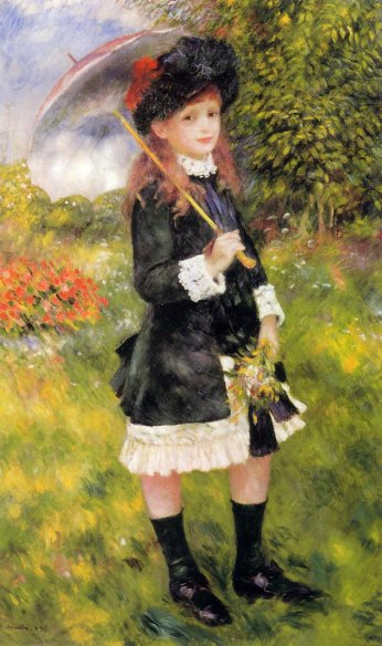 Pierre-Auguste Renoir - Girl with a Parasol aka Aline Nunes