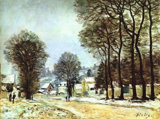 Alfred Sisley - Snow at Louveciennes 2