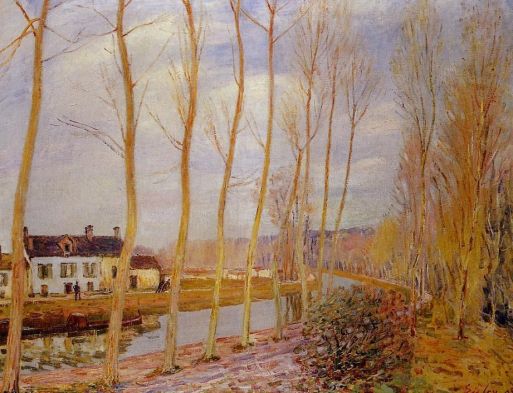 Alfred Sisley - The Loing Canal at Moret