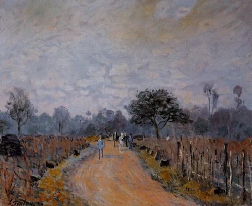 Alfred Sisley - The Road from Prunay to Bougival