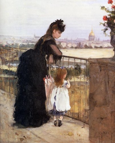 Berthe Morisot - Woman and Child on a Balcony