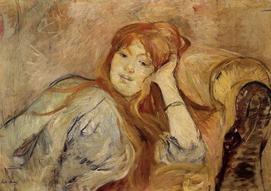 Berthe Morisot - Young Woman Leaning on Her Elbow