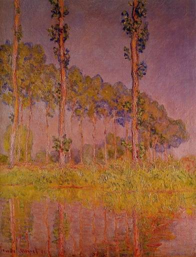 Claude Monet - Poplars in Spring