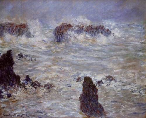 Claude Monet - Storm off the Belle-Ile Coast