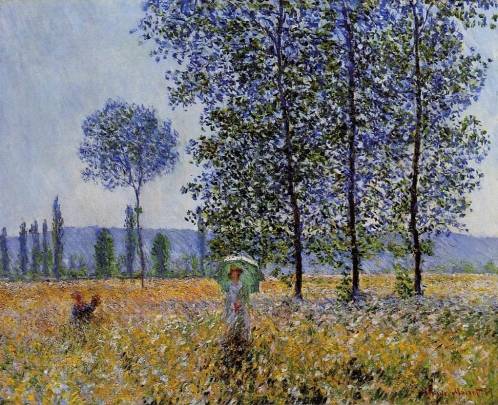 Claude Monet - Sunlight Effect under the Poplars