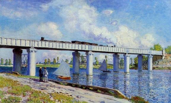 Claude Monet - The Railroad Bridge at Argenteuil