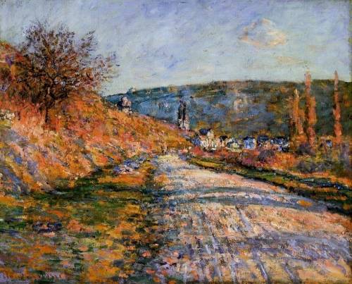 Claude Monet - The Road to Vetheuil