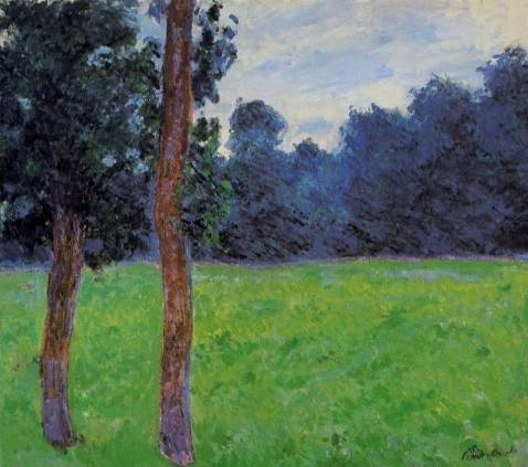 Claude Monet - Two Trees in a Meadow