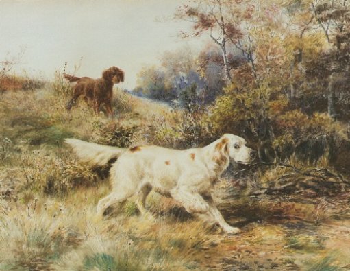 Edmund Henry Osthaus - A Brace on Pointer