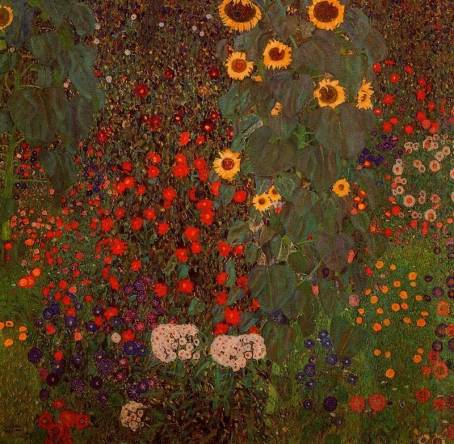 Gustav Klimt - Farm Garden with Sunflowers