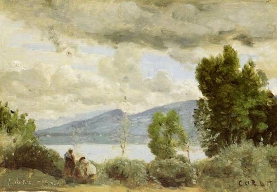 Jean-Baptiste-Camille Corot - View of the Chalet de Chenes, Bellevue, Geneva