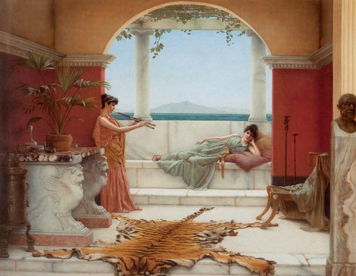 John William Godward - The Sweet Siesta of a Summer Day