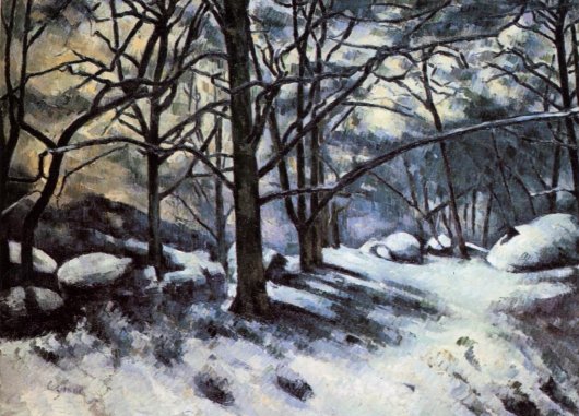 Paul Cezanne - Melting Snow, Fontainbleau