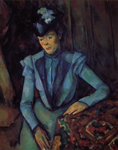 Paul Cezanne - Seated Woman in Blue