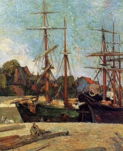 Paul Gauguin - Schooner and Three Master