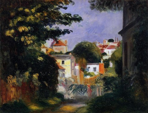 Pierre-Auguste Renoir - House and Figure among the Trees 02